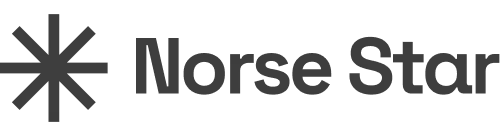 Norse Star company logo with a black abstract star symbol followed by the words 'Norse Star' in black text.