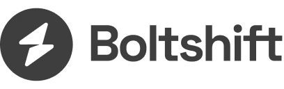 Boltshift company logo with a stylized lightning bolt inside a circle to the left of the company name in bold font.